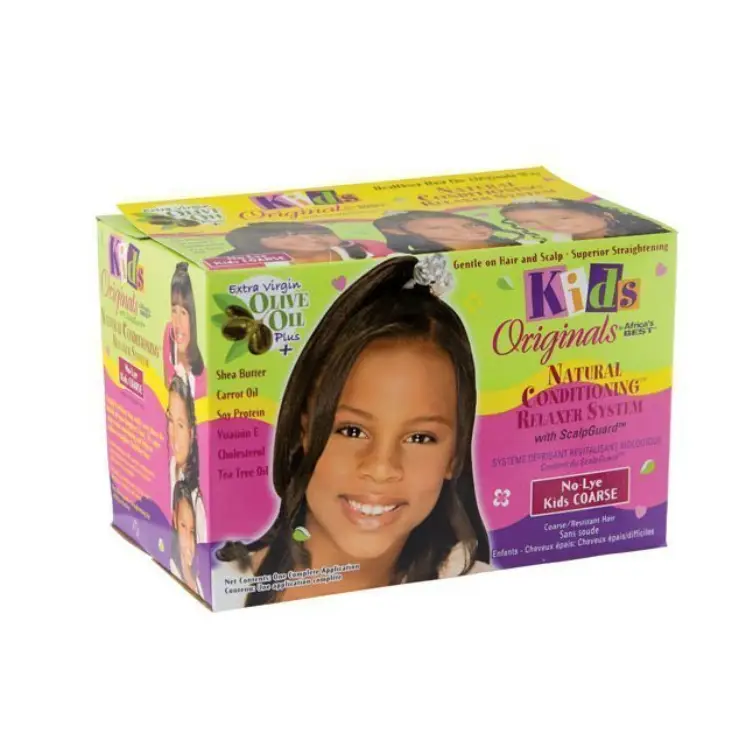 Africa's Best Kids Originals Natural Conditioning Relaxer System with Scalpguard No-Lye for Coarse Hair - 1 Application