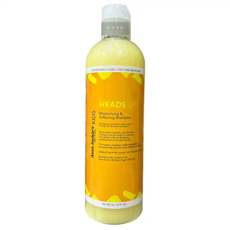 Aunt Jackie's Kids Heads Up Moisturizing & Softening Shampoo 12 oz