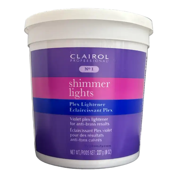 Clairol Shimmer Lights Plex Lightener 8 oz- Achieve Anti-Brass, Cool Blonde Results