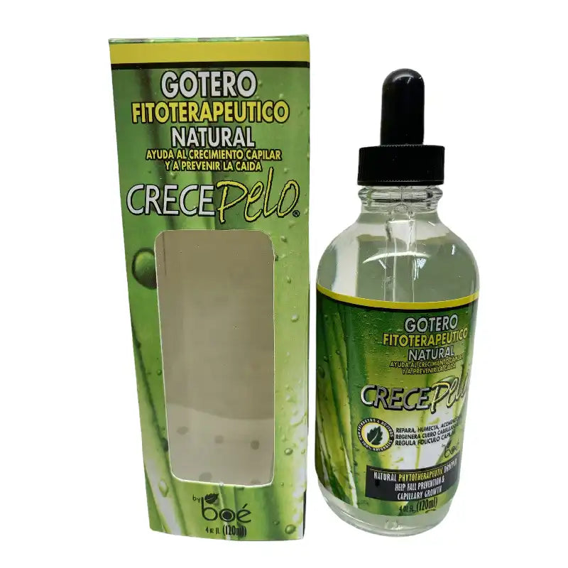 Crece Pelo Natural Phitoterapeutic Dropper 4.25 oz - Hair Growth and Strengthening Formula