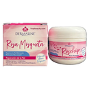 DERMALINE Crema de aceite de rosa mosqueta 100% natural con vitamina E 2 oz