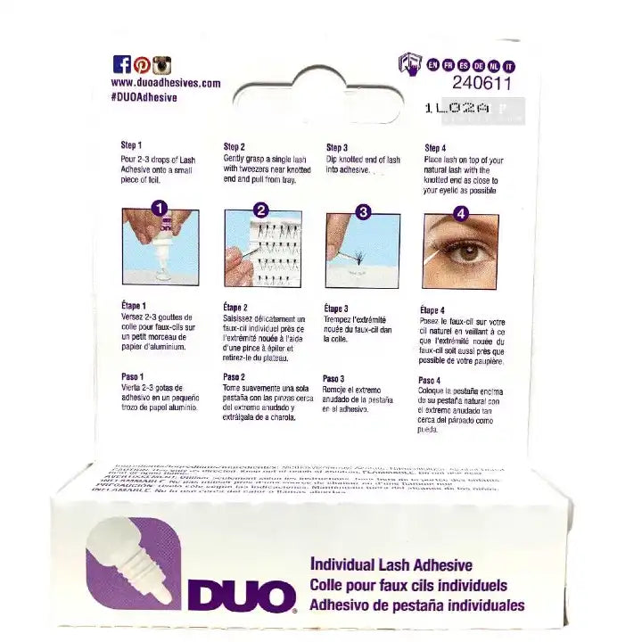 DUO Individual Lash Adhesive - Clear 0.25oz  (S20.M21)