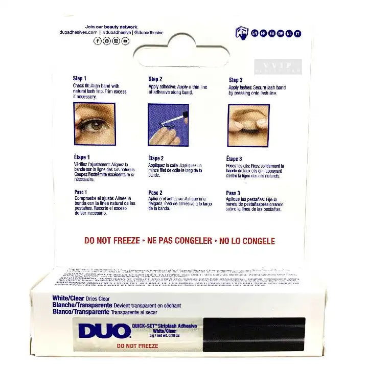 DUO Quick-Set Striplash Adhesive - White/Clear - 0.18oz.  (S20.M21)