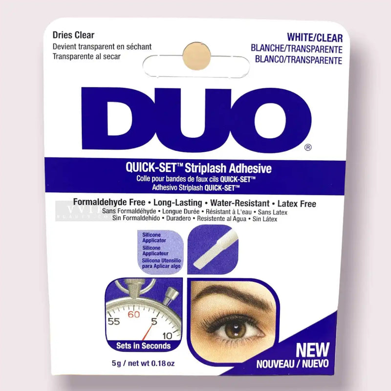DUO Quick-Set Striplash Adhesive - White/Clear - 0.18oz.  (S20.M21)