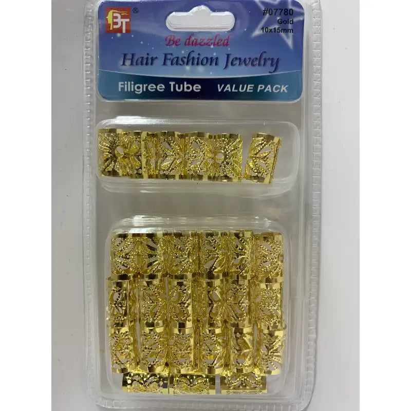 FILIGREE TUBE VALUE PACK 15MM 24PCS (GOLD)