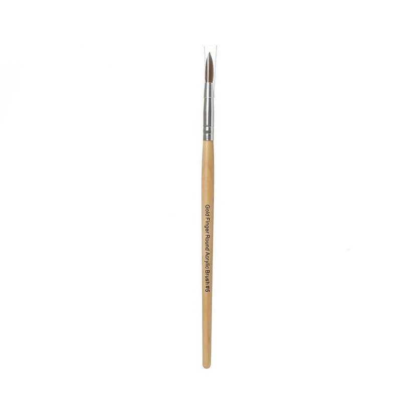 GOLD FINGER ROUND ACRYLIC BRUSH- GB01 (M19)