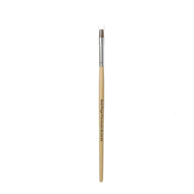 Goldfinger Flat Acrylic Nail Brush -GABR300 (M19)