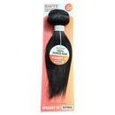 Paquete de cabello humano liso de HAUTE - Cabello humano 100% virgen de primera calidad (color natural)