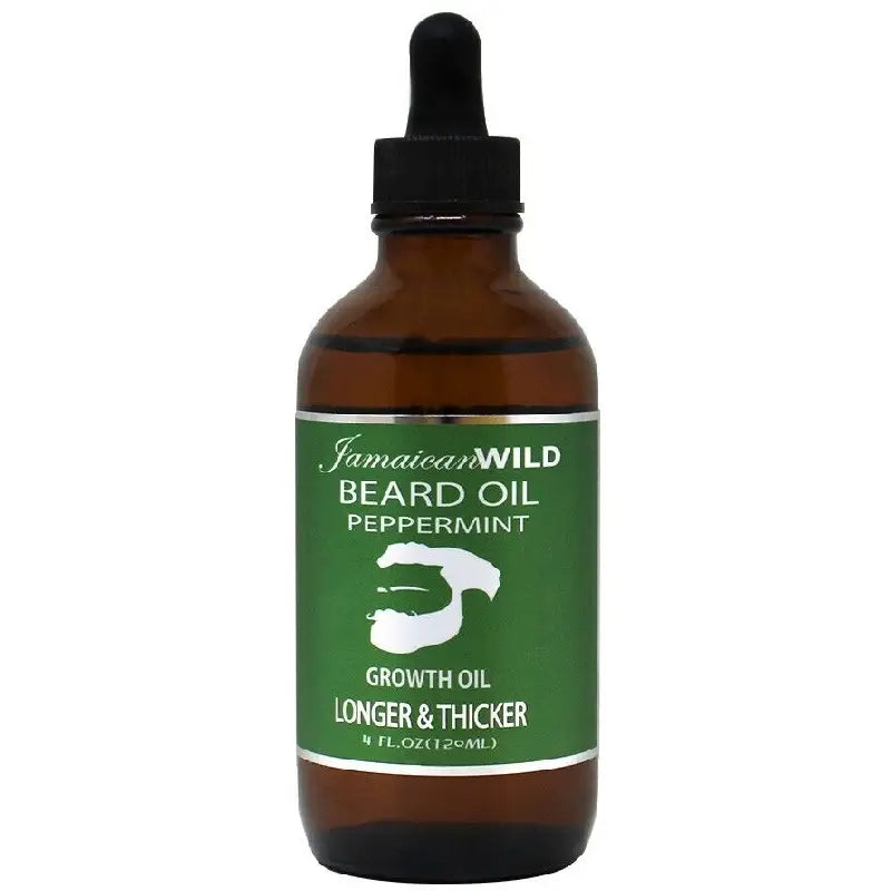 Jamaican Wild Beard Oil Growth Oil Longer&ThicKER Peppermin 2 oz