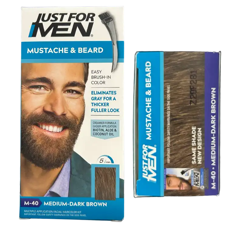 Just For Men Mustache & Beard Color -M40 Medium-Dark Brown