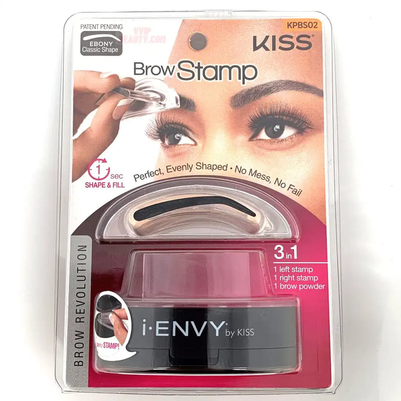 KISS I.ENVY BROW STAMP EBONY NATURAL SHAPE KPBS02 (M21)