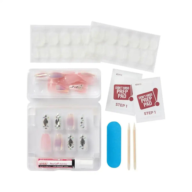 KISS Majestic Nails-High-End Prestigious Mani KMA02 (30 Reusable Nails) (S20.M20)