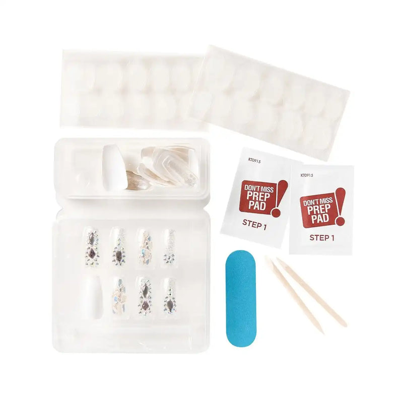 KISS Majestic Nails-High-End Prestigious Mani MJ50 (30 Reusable Nails) P(S20.M20)
