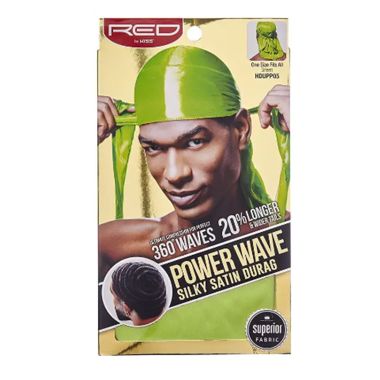 KISS Power Wave Silky Satin Durag - Green