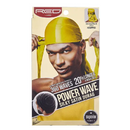 Durag KISS Power Wave de satén sedoso - Amarillo