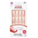 Uñas acrílicas naturales KISS Salon, 28 piezas - KSAN04