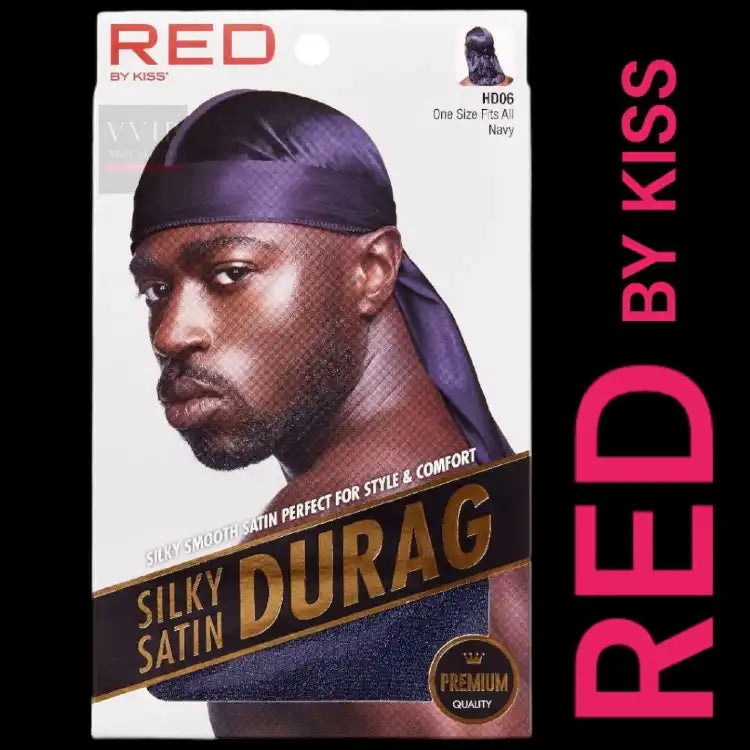 KISS Silky Satin Durag -Navy HD06