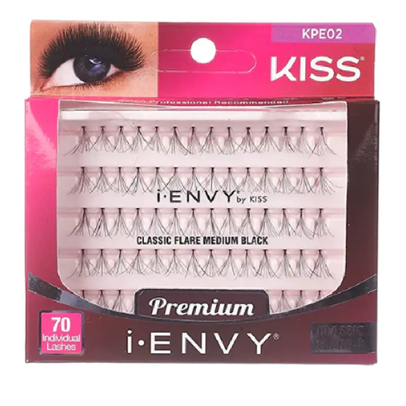 KISS i-ENVY  Individual Lashes Classic Flare Medium- KPE02