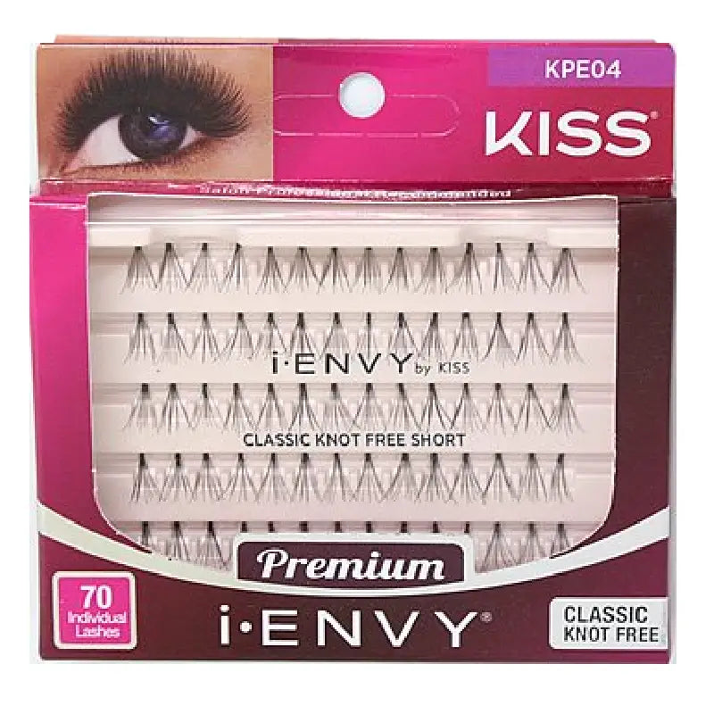 KISS i-ENVY Individual Lashes KNOT FREE SHORT- KPE04