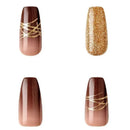 Uñas de oro Kiss de moda 24 Nails -GD18 