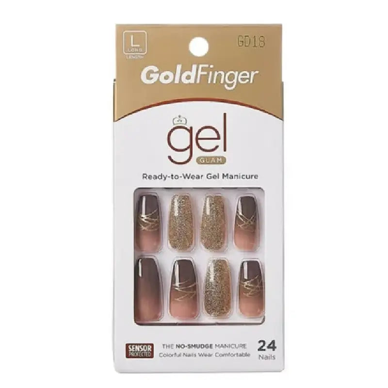 Kiss Gold Finger Trendy 24Nails -GD18