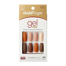 Uñas de oro Kiss de moda 24Nails -GD23 