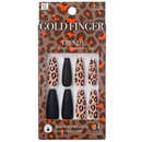 Kiss Gold Finger Trendy 24Nails -GD26 Bestia Negra