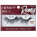 Pestañas postizas Kiss I Envy Remy 3D con banda invisible, 100% cabello humano - KREI07