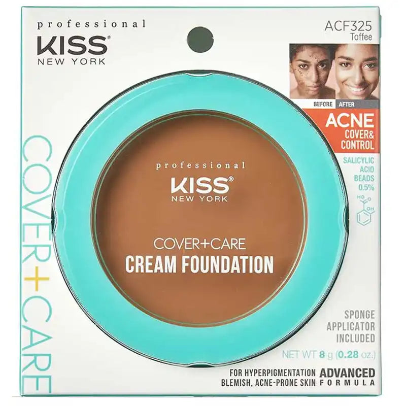 Kiss New York Cover+Care Cream Foundation-12 Color