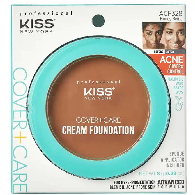 Kiss New York Cover+Care Cream Foundation-12 Color