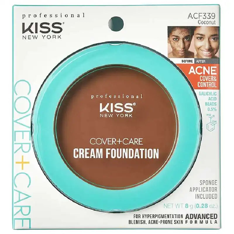 Kiss New York Cover+Care Cream Foundation-12 Color