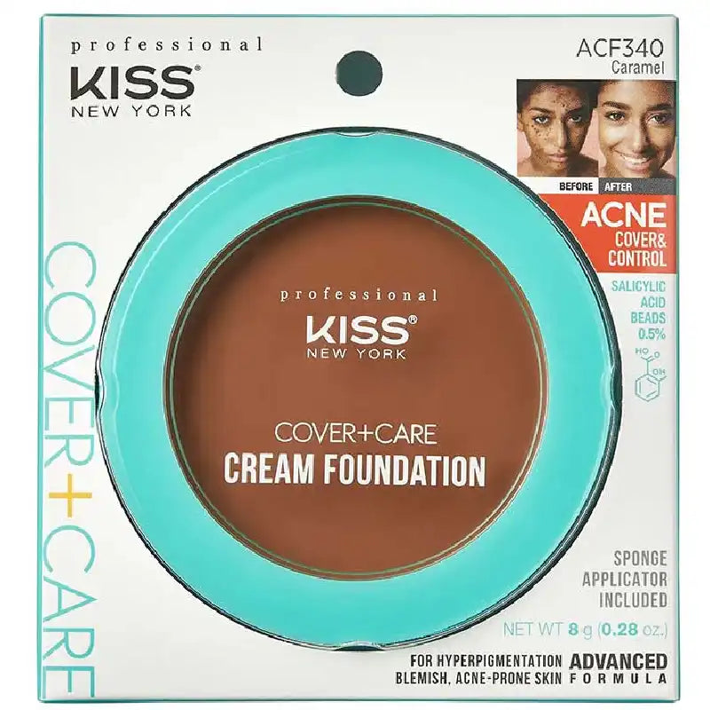 Kiss New York Cover+Care Cream Foundation-12 Color