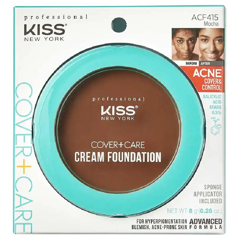 Kiss New York Cover+Care Cream Foundation-12 Color