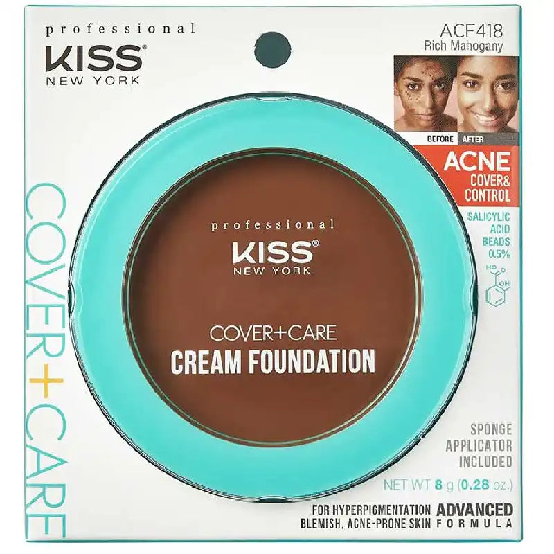 Kiss New York Cover+Care Cream Foundation-12 Color