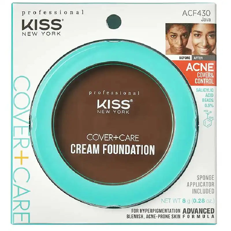 Kiss New York Cover+Care Cream Foundation-12 Color