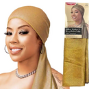 Pañuelo envolvente con purpurina Kiss Silky Stylez HQ174 Perla Dorada: ¡Añade brillo a tu estilo!