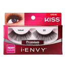 Pestañas postizas Kiss i-ENVY Premium de cabello humano Remy, paquete de 1 par - Velvet 05