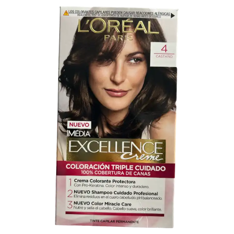 L'Oreal Paris Excellence Creme Permanent Hair Color -(Spanish) Version Ultimate Long-Lasting Color