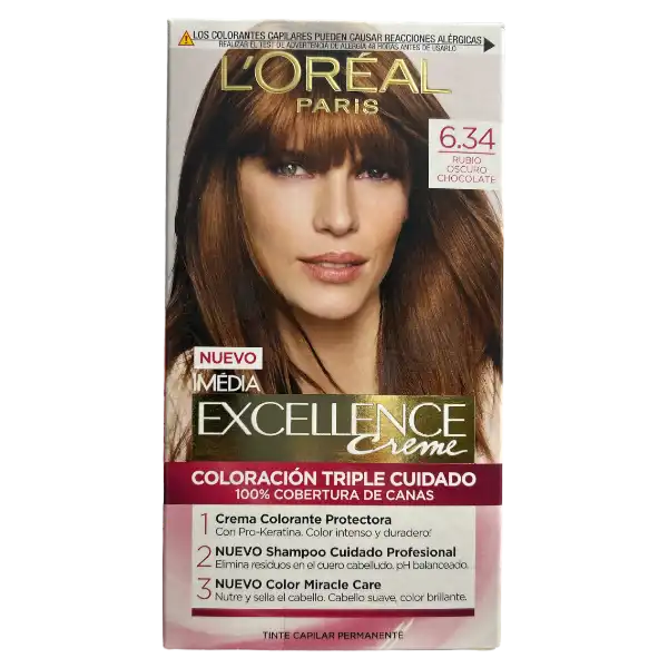 L'Oreal Paris Excellence Creme Permanent Hair Color -(Spanish) Version Ultimate Long-Lasting Color