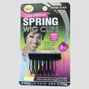 Pinzas para peluca con resorte y cubierta de encaje - 3 unidades: Sujeción segura y delicada para la peluca