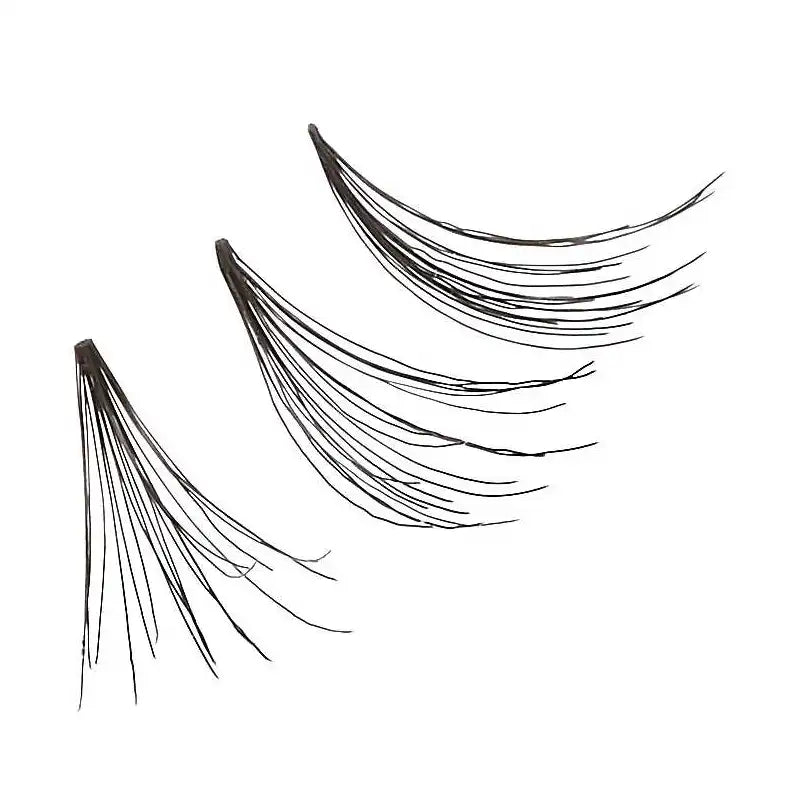 Long Ultra Black 3D Knot Free Individual Lash (70pcs)-KPE06UD
