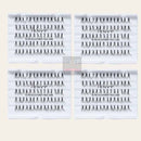 Pestañas individuales largas, ultra negras y sin nudos, paquete múltiple (280 unidades)-KPEM06UB (M10)