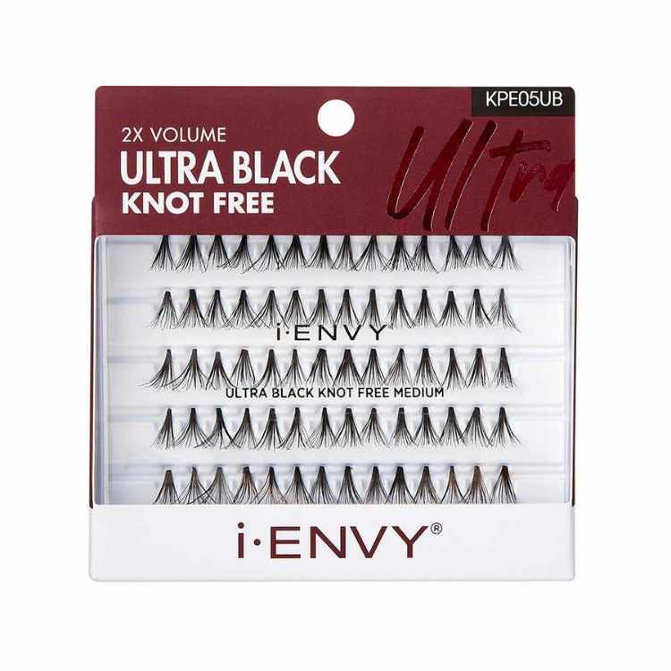 Medium Ultra Black Knot Free Individual Lash (70pcs)-KPE05UB