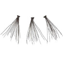 Pestañas individuales 3D anudadas negras ultra medianas (70 unidades)-KPE02UD