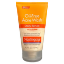 Exfoliante facial diario Neutrogena Oil-Free Acne 120 ml - Tecnología MicroClear para una piel más limpia