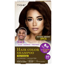Champú colorante Nicka K Tyche Magic Hair Color, 3 unidades - Castaño natural