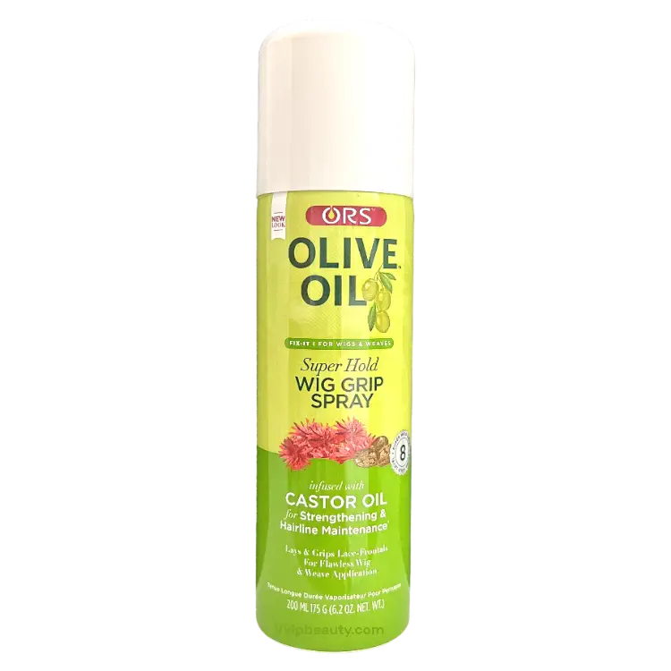 ORS Olive Oil Fix-It Super Hold Wig Grip Spray - Infused with Castor Oil - 6.2 oz