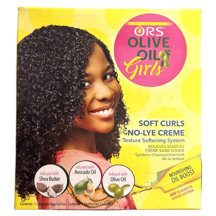 ORS Olive Oil Girls Soft Curls No Lye Texture Softening System
