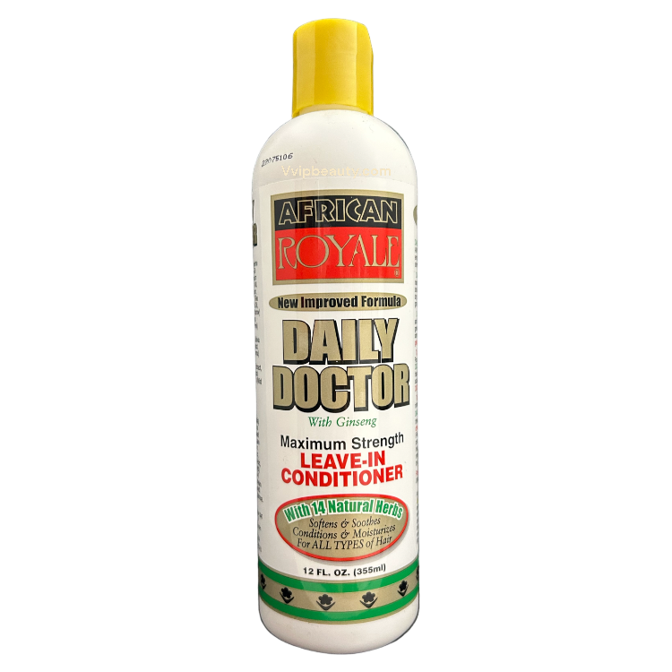 African Royale Daily Doctor Maximum Strength Leave-In Conditioner With Ginseng 12 oz