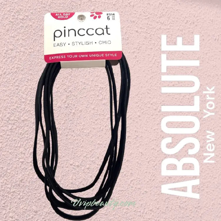 Pinccat Head Wrap Black Thick 6pcs P314